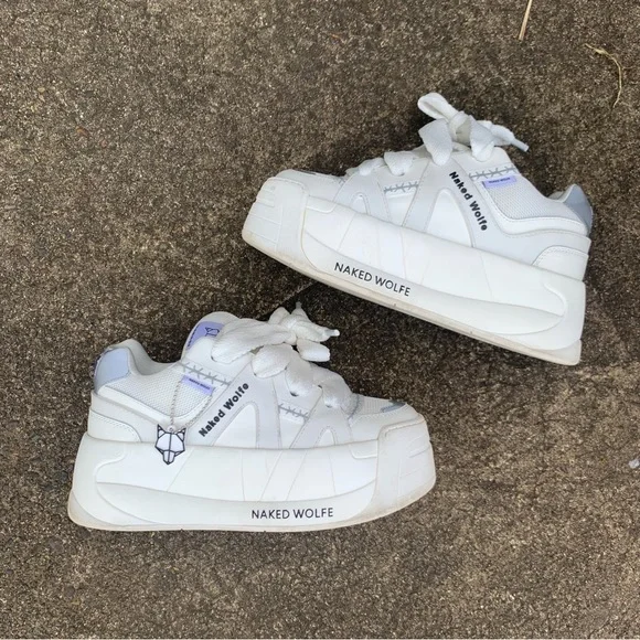 Naked Wolfe エクスポージャー レザー スニーカー ホワイト Temple White Leather